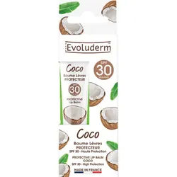 Evoluderm Schützender Lippenbalsam SPF30 Kokos 15ml