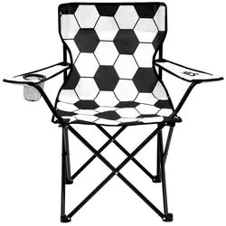 Nils Gartenstuhl Campingstuhl Fußball faltbarer Stuhl Outdoor schwarz|weiß