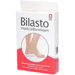 Bilasto Fussgelenkbandage S Ferse geschloss beige