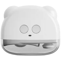 Refttenw Nagelknipser Elektrischer Nagelknipser Automatischer Nageltrimmer und Polierer, mit LED Licht, USB Wiederaufladbares, für Babys Kinder Erwachsene weiß