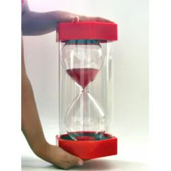EDUPLAY Experimentierkasten Giga Sanduhr 5 Min. Rot