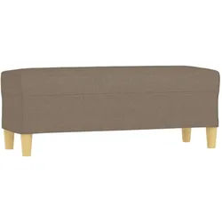 vidaXL Sitzbank Taupe 100x35x41 cm Stoff