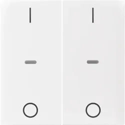 Berker Abdeckung Tastsensor-Modul 2-fach pws glänzend 80962389