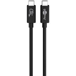 Goobay Sync & Charge USB-CTM-Kabel, USB4TM Gen 3x2, 240 W, 0,7 m - USB-CTM-Stecker > USB-CTM-Stecker