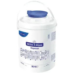 Bode X-Wipes Vliestuchspender, für alle flüssigen Flächendesinfektionsmittel, Entnahmesystem: blau