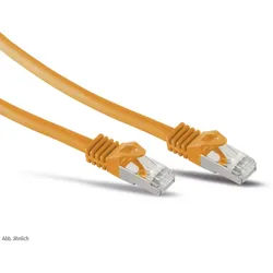 S-IMPULS RJ45 Patchkabel S/FTP (PIMF), m. CAT.7 Rohkabel, 10 m, orange