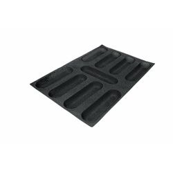 SCHNEIDER AIR Mini Baguette Backform, Gebäckform für Baguette, wie auch Feingebäck, Durchmesser: 230 x 64 mm