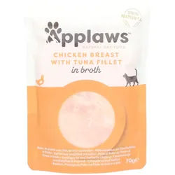 Applaws Huhn & Thunfisch Filet Adult Katze - Ergänzungsfuttermittel in Brühe