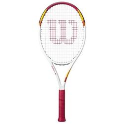 Wilson Tennisschläger Tennisschläger SIX ONE TNS RKT besaitet - 16 x 20, (1-tlg) rot|weiß L3