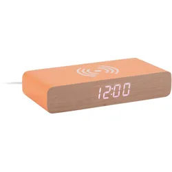 Karlsson Wecker , Orange , Holzwerkstoff , 8x3x16 cm , Weckfunktion, Timerfunktion , Dekoration, Uhren, Wecker