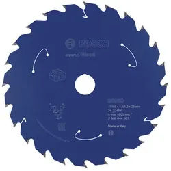 BOSCH Kreissägeblatt für Akkusägen Expert for Wood, 165 x 1,5/1 x 20, 24 Zähne