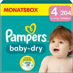 Pampers Baby-Dry Windeln 204 St