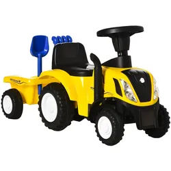 Homcom Kinder Rutschauto, Blau/Gelb, PP+ Metall , Kunststoff , 29x44x91 cm , unisex , Spielzeug, Kinderfahrzeuge