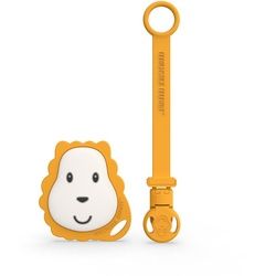 Matchstick Monkey Geschenkset Schnullerclip & flacher Beißring 1 St gelb
