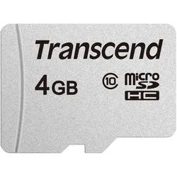Transcend 4GB 300S - Speicherkarte microSDHC Class 10