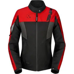 Spidi Corsa H2Out wasserdichte Damen Motorrad Textiljacke, schwarz-rot, Größe M