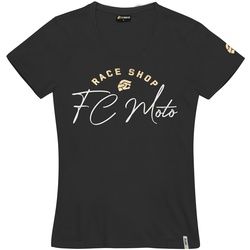 FC-Moto FCM-Sign-T Damen T-Shirt, schwarz, Größe XS