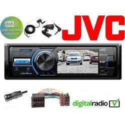 DSX JVC TFT Bluetooth DAB+ USB Radio für VW Golf III Autoradio (Digitalradio (DAB), 45 W) schwarz