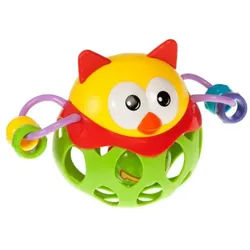 Bam-Bam Rattle Activity Spielzeug mit Rassel 6m+ Owl 1 St.