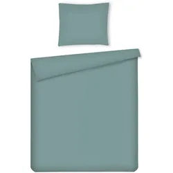 home&you Bettwäsche Micros , Türkis , Textil , 160x200 cm , Heimtextilien, Bettwäsche & Leintücher, Bettwäsche