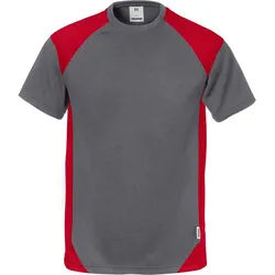 T-Shirt 7046 THV - Grau/Rot / L