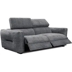 SOFA CALVERA 3-Sitzer mit 2 Relaxfunktionen, graphitfarben