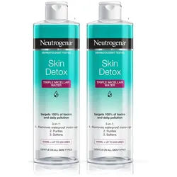 Neutrogena Make-up-Entferner Skin Detox Deep Clean Triple Mizellen Wasser ohne Alkohol 400ml