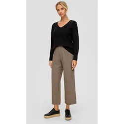 s.Oliver 7/8-Hose Hose Regular: Culotte mit Bundfalten schwarz 40