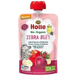 Holle Zebra Beet – Apfel & Banane mit Rote Bete
