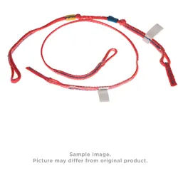 Duotone Back Pigtail with back V Rebel left red Kite, Kitegröße in m2: 8.0