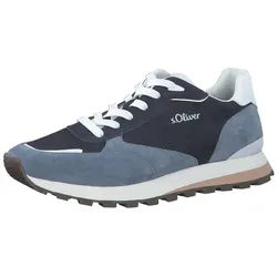 s.Oliver 5-13667-20-805 mit Soft Foam - Leder - 2023 navyblau Herren Sneaker blau 44 EU