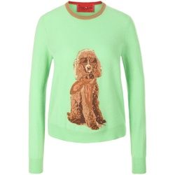 Le pull à encolure arrondie, en laine vierge et ca Candygarden vert