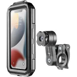 Interphone Quiklox Armor Pro Smartphone Hülle mit Halterung, schwarz