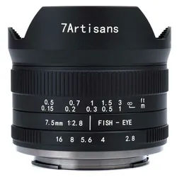 7Artisans 7,5mm f/2,8 II Fisheye Micro-Four-Thirds