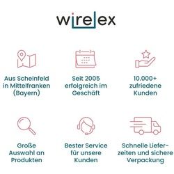 S-Conn Modular-St. 8polig 4 Kontakte belegt rund verg. Netzwerk-Adapter