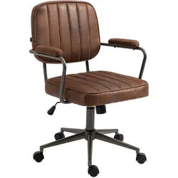 CLP Drehstuhl Lederlook cognac , Cognac , Metall , 61x88x63 cm , Büromöbel, Bürostühle, Drehstühle