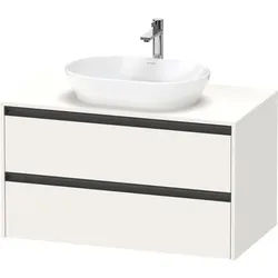 Duravit Ketho.2 Konsolenwaschtischunterbau wandhängend Weiß Supermatt 1000x550x568 mm - K24896084840 K24896084840000