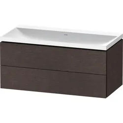Duravit L-Cube c-shaped Set wandhängend Eiche dunkel gebürstet Matt 1000x480x480 mm - LC6952N7272000 LC6952N72720000
