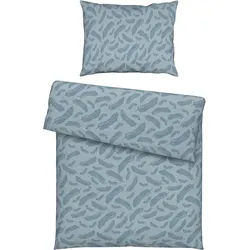 Bettwäsche Ferns XL Blau ca. 140x220cm