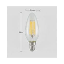 LED-Lampe E14 Filament 4W 2.700K 3-Step-Dimmer