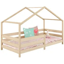Idimex Hausbett Rena 90X200 Cm , Naturfarben , Holz , Kiefer , Mode , 96x138x206 cm , FSC Mix , Kinder- & Jugendzimmer, Kindermöbel, Kinderbetten, Hausbetten