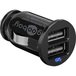 Dual USB-Autoladegerät 12V mit 2,1A Ladestrom, lädt bis zu zwei USB-Geräte gleichzeitig
