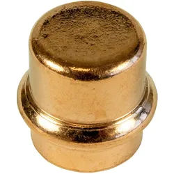 Kupfer Pressfitting, Verschlusskappe - i, DVGW, V Kontur (Ausführung: 15 mm)