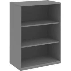 Moderano Aktenregal , Grau , Holzwerkstoff , 2 Fächer , 80x111.7x43 cm , Made in Germany , Typenauswahl, in verschiedenen Größen erhältlich , Büromöbel, Büromöbel-Sets & Büromöbel-Serien, Büromöbelserien