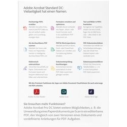 Adobe Acrobat Standard | 1 Jahr | Win/Mac | inkl. Microsoft 365 Family 6 User - 12+3 Monate