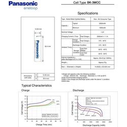 Panasonic Akku Eneloop BK-3MCC Mignon AA, der Nachfolger der Sanyo Eneloop HR-3UTGB (AA, 2000 mAh), Batterien + Akkus