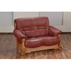 Max Winzer Tennessee Sofa 2-Sitzer Echtleder rot