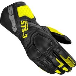 Spidi STS-3 Motorrad Handschuhe, schwarz-gelb, Größe S
