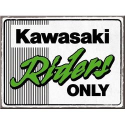 Nostalgic Art Kawasaki - Riders Only Ninja, Magnet - 8 cm x 6 cm