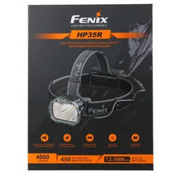 Fenix HP35R LED Stirnlampe, ideal für Such- und Rettungseinsätze, max. 4000 Lumen, 450 Meter Reichweite, abnehmbares Batterie-Fach